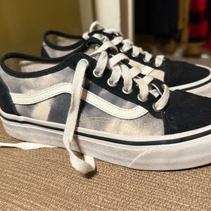 Vans Tie-Dye Black and White Sneakers